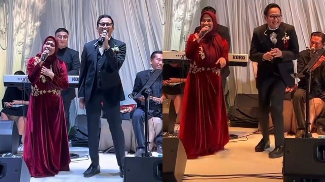 Nostalgia, Intip 5 Potret Ikke Nurjanah dan Aldi Bragi Berduet Lagi di Pernikahan Siti Adira Kania